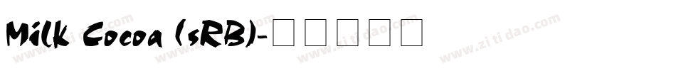 Milk Cocoa (sRB)字体转换
